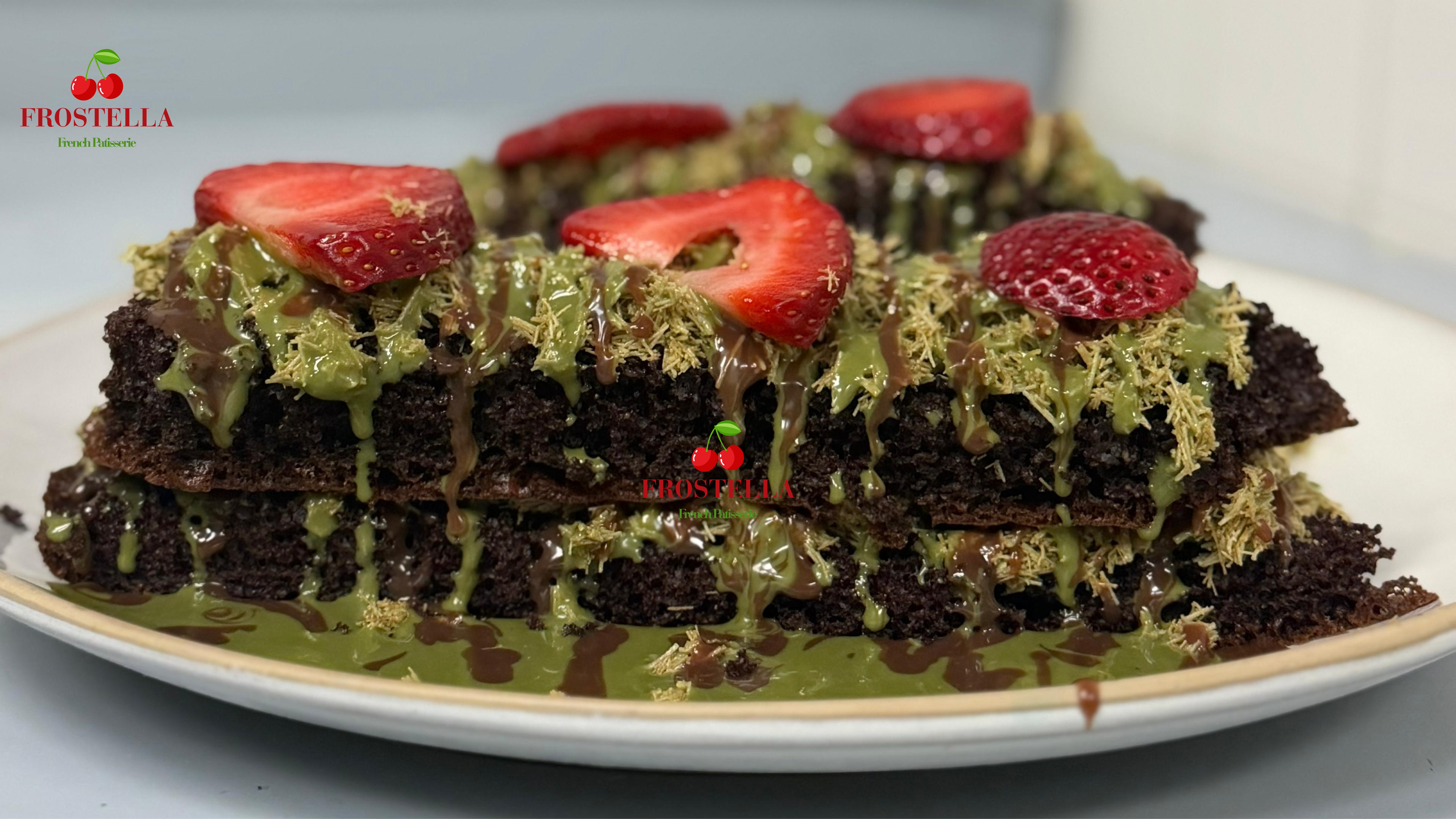 Dubai Chocolate Cake - Frostella dessert Minnesota